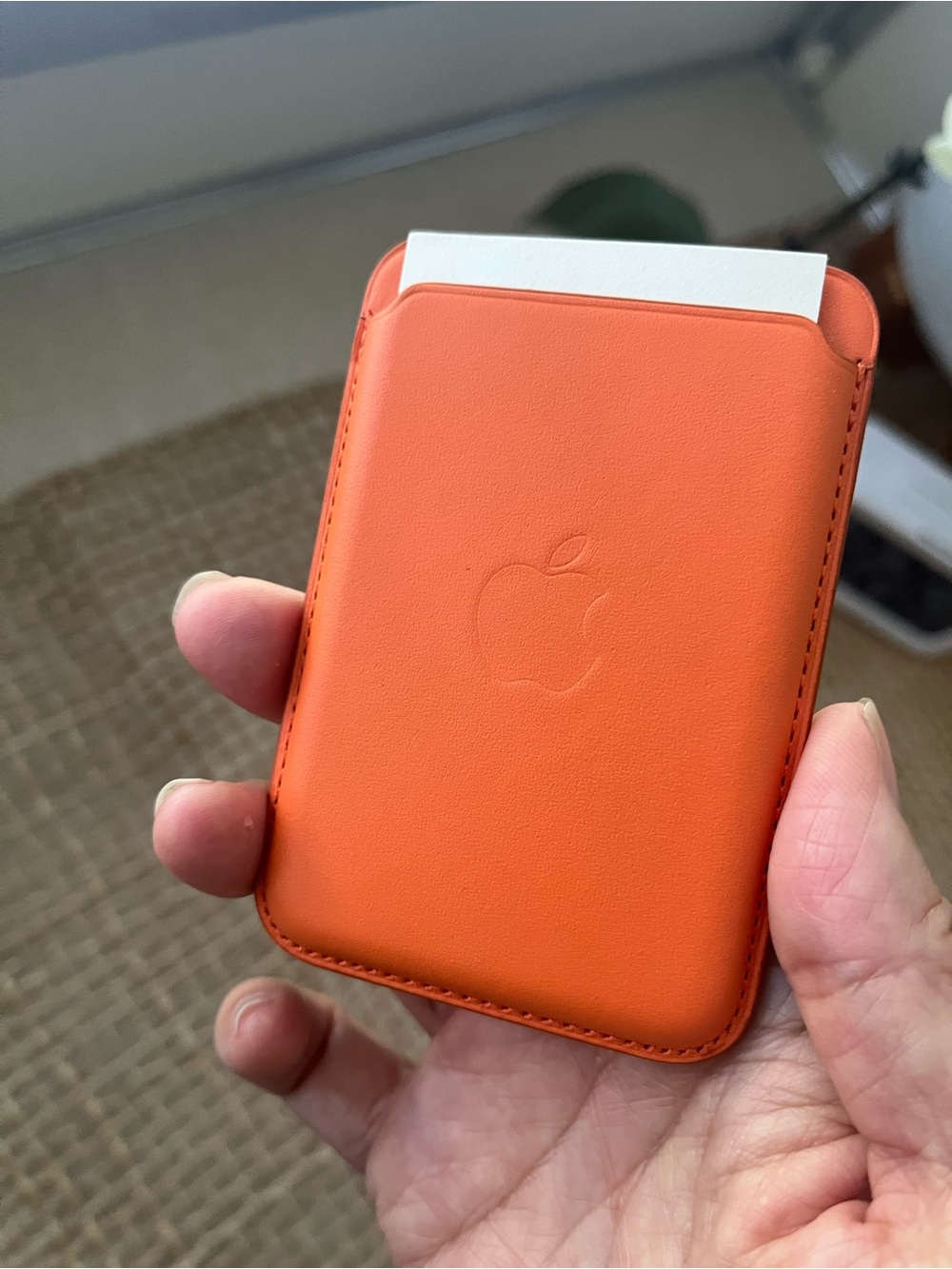 Apple Orange Leather MagSafe Wallet